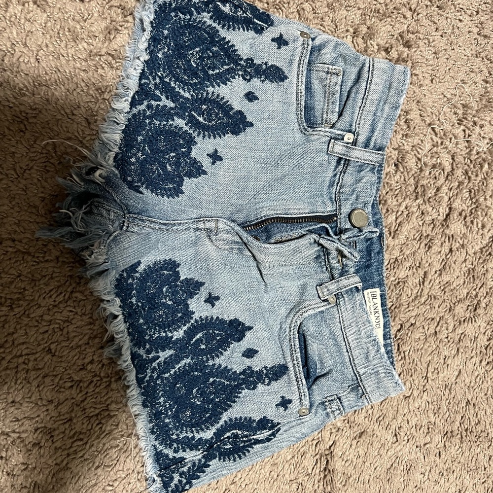 Blank NYC jean shorts with detailed design